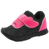 Tenis Infantil Pink Preto