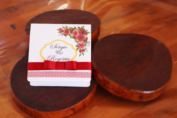 Caixa convite padrinhos