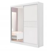 Roupeiro Atenas 2P com Esp Branco Ripado D Doro