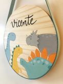 Placa decorativa Dinossauros