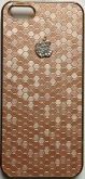 CASE ELEGANTE MARROM CLARO MAÇA COM STRASS PARA IPHONE 5 E 5S