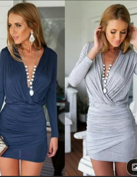 VESTIDO MANGA LONGA MALHA