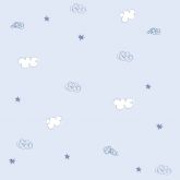 Papel de Parede Bambino's Bobinex (Nacional) - Nuvens e Estrelas (Tons de Azul/ Branco) 3305