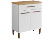 Balcao Omega 70 2P1G Branco Arte Moveis