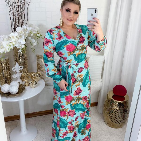 Vestido de crepe com elastano veste do 38 ao 44
