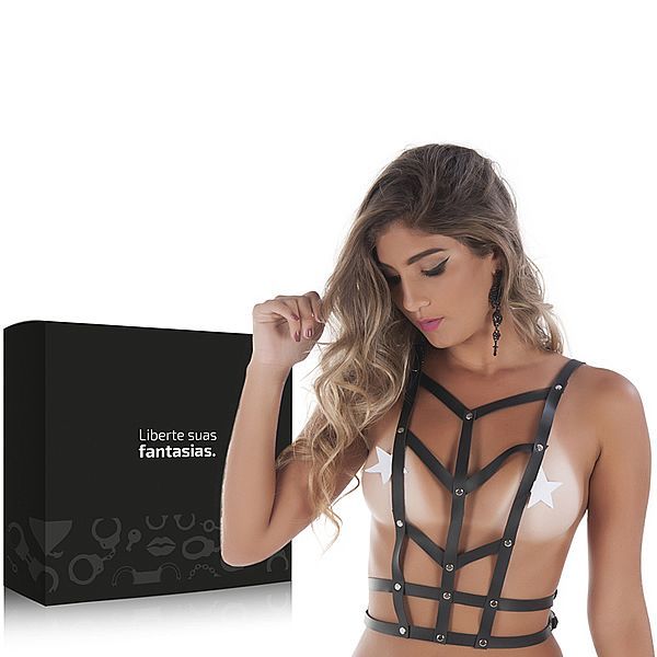 Body Sensual Femme Fatale em Couro