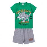 CONJUNTO INFANTIL VERDE DINOSSAURO