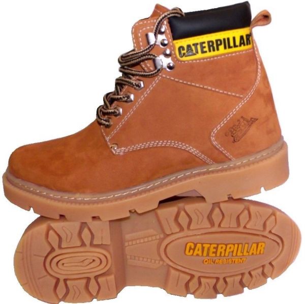 Bota Botina Coturno Caterpillar Em Couro