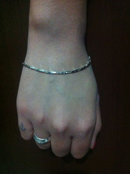 Pulseira de Prata Trançada Polida (P147)