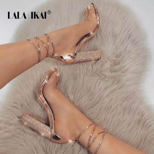 Sandália Barbara Strass Cod 203