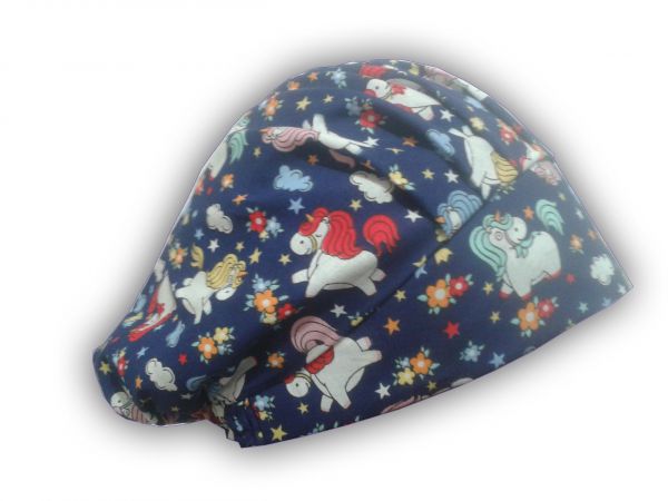 Touca Cirúrgica/Cozinha Estampa Unicórnio Azul Marinho - 01.4.001