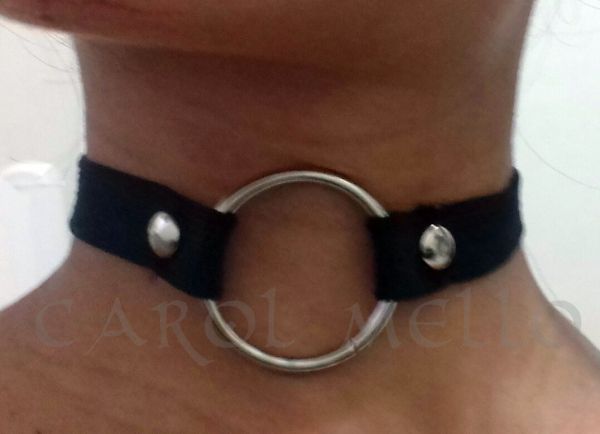 Coleira com argola