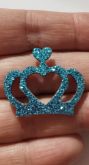 Coroa Princesa Azul (72 Adesivos)