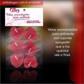 VELA DECORATIVA AROMATIZADA EM FORMATO DE CORAÇÃO BRASIL FETICHE