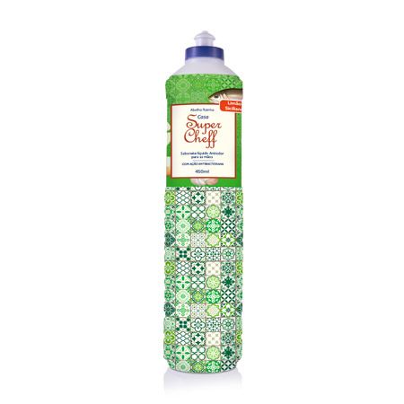 4307 CASA – SABONETE LÍQUIDO PARA MÃOS ANTIODOR SUPER CHEFF 450ML