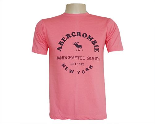 Camisa Abercrombie & Fitch Salmão
