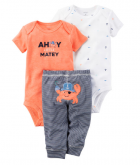 Conjunto Bodies Calça Carter's Original Meninos 12 Meses