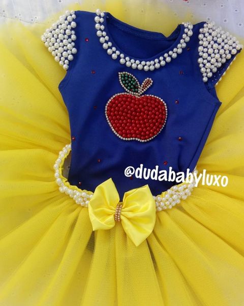 saia tutu branca de neve