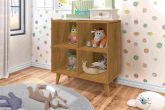 Estante Montessoriana 75 4 Nichos Nature J A Moveis