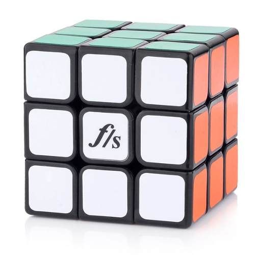 Cubo Mágico Fs Shuangren 3x3x3 Diy- Preto