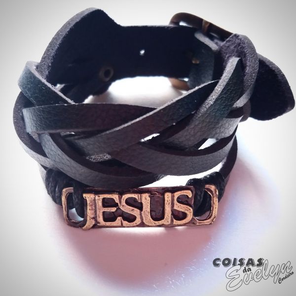 Pulseira TRANÇA JESUS - Preta