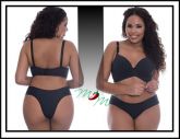 Conjunto Lingerie Plus Size 1/2 Taça e Tanga fio                                         Ref.: M1030
