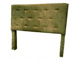 Cabeceira Casal Thayanne Suede Verde Sonho Meu