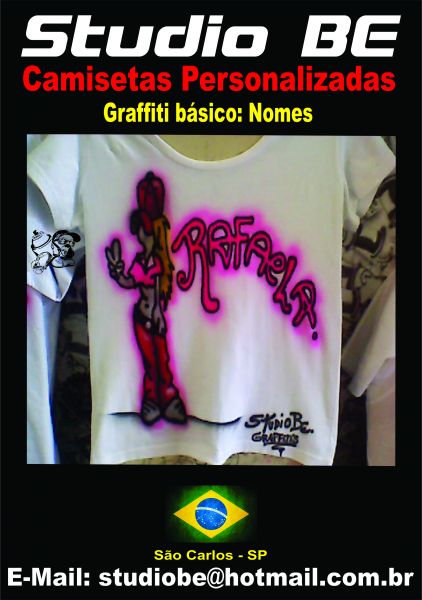Camisetas em Aerografia e Graffiti