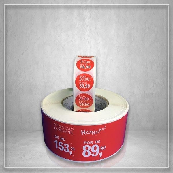 Etiqueta adesiva bopp