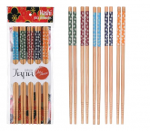 Hashi Reutilizável  Com 5 Pares Coloridos Estampa