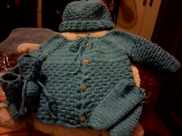 Casaquinho para bebês.