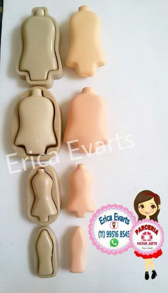 Kit Corpo de boneca fofucha G,M,PePP