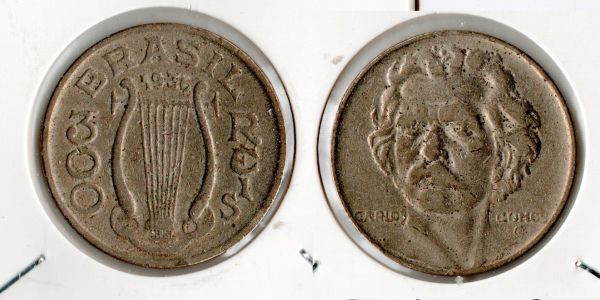 V146-1 - 300 Réis 1936 -Tiragem  BAIXA 2.256.000