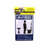 Placa Banheiro Aviso Masculino