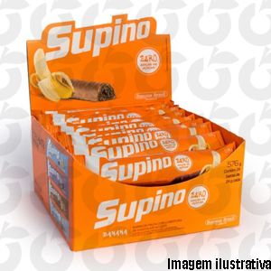 Barra de Frutas Banana e Chocolate ao Leite Zero 24x24g Banana Brasil