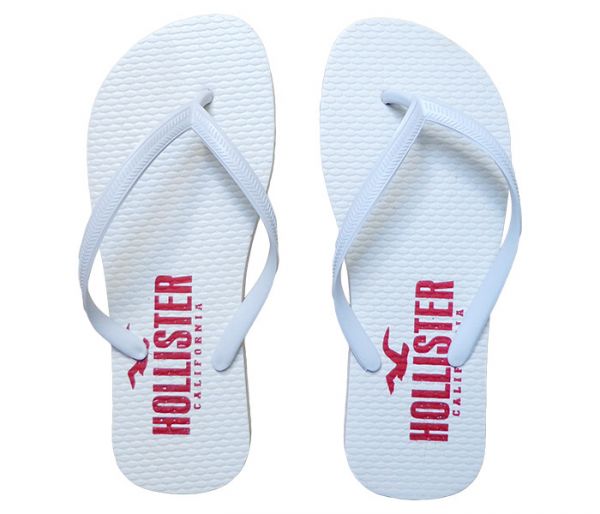 Chinelo Feminino Hollister Branco
