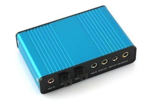 PLACA DE SOM USB 5.1 CANAIS .