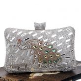 Bolsa Feminina De Mão E Ombro Com Diamantes P/ Noite Mulher