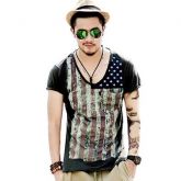 Camiseta New Mens Gola V  (Importado )