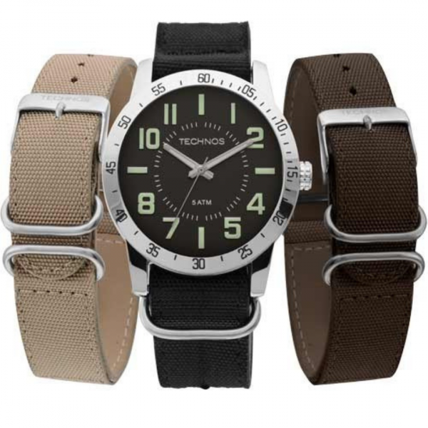 Relógio Technos Masculino troca pulseira Military 2035LYF/0P
