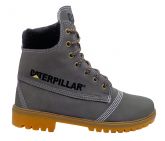 Bota Coturno Caterpillar Couro Sintético Grafite