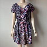 VESTIDO FLORES MANGA CURTA OPÇÃO