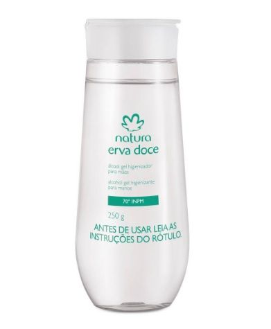 Álcool Gel Antisséptico para as Mãos Erva Doce 70 INPM - 250g