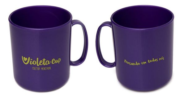 Caneca Violeta Cup para higienizar