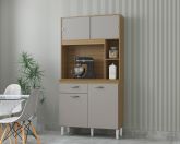 A881.Kit Cozinha Duda 90 4P1G Damasco.Off White Poquema