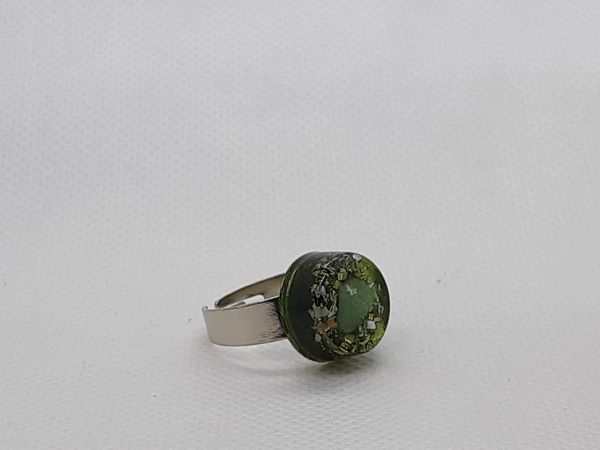 81293 - Anel Chakra Cardíaco - Quartzo Verde - 6cm