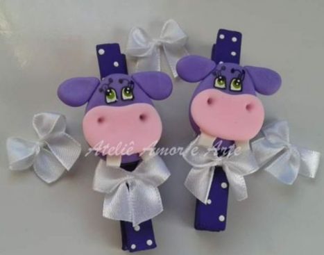 (A5)Prendedor Decorado Hipopótamo