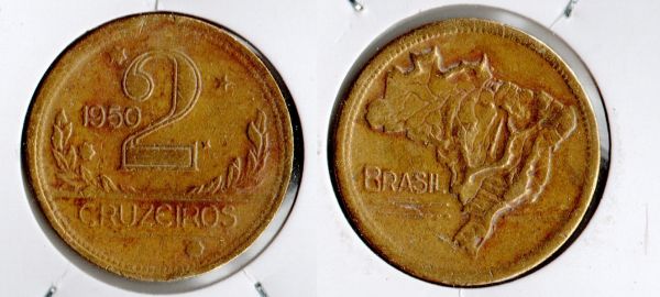 BX245/1 - 2 Cruzeiros 1950 - 7.754.000