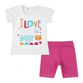 Conjunto Bebê I Love Mummy Branco