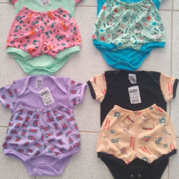 KIT 5 conjunto short estampado
